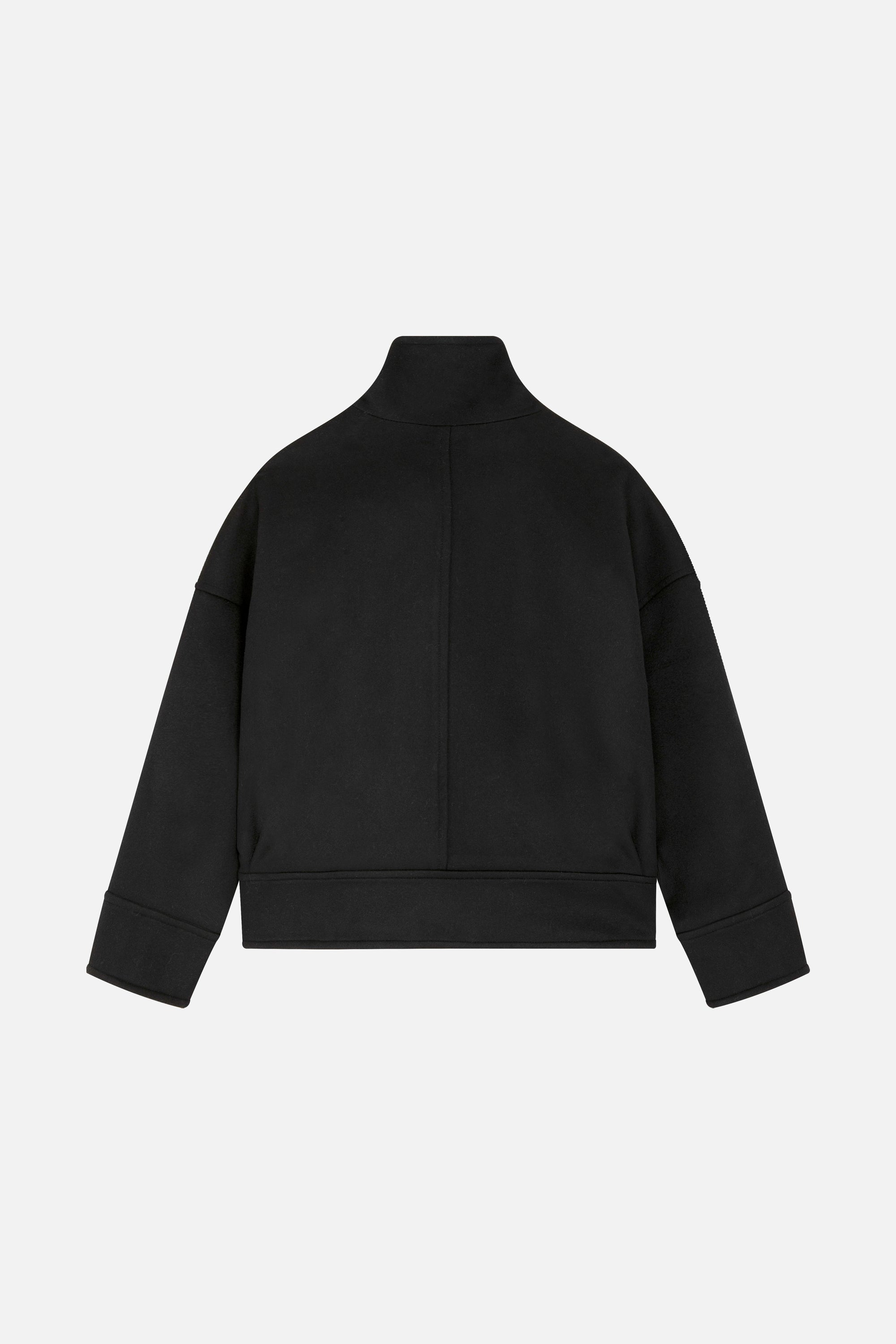 Manteau court Craig Luxe en laine - Noir