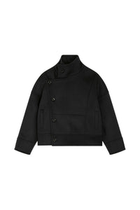 Manteau court Craig Luxe en laine - Noir