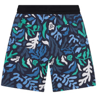 Bermuda de jogging imprimé Algues - Dark blue