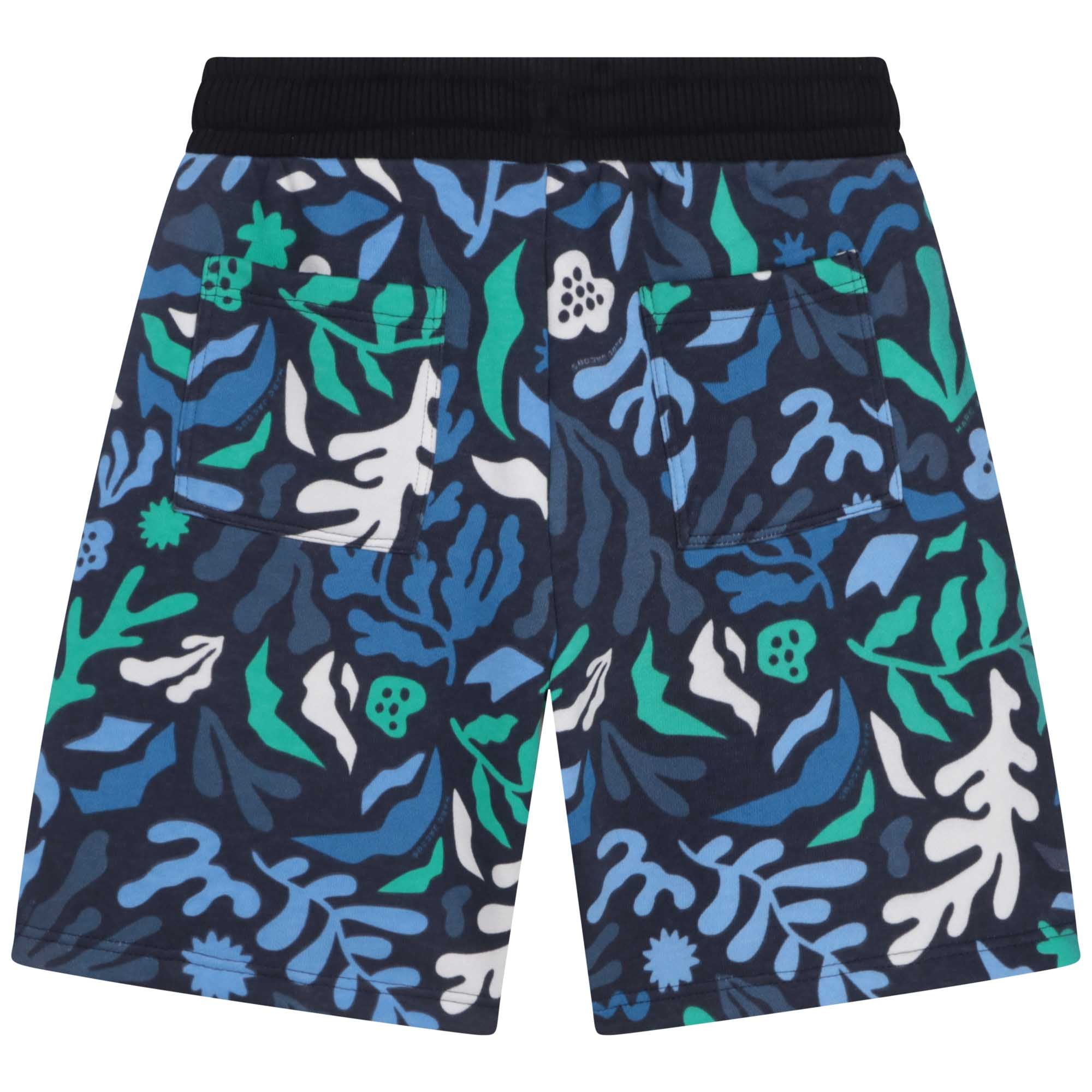Bermuda de jogging imprimé Algues - Dark blue