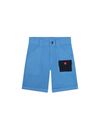 Bermuda cargo en coton - Bleuet