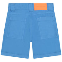 Bermuda cargo en coton - Bleuet