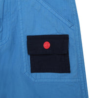 Bermuda cargo en coton - Bleuet