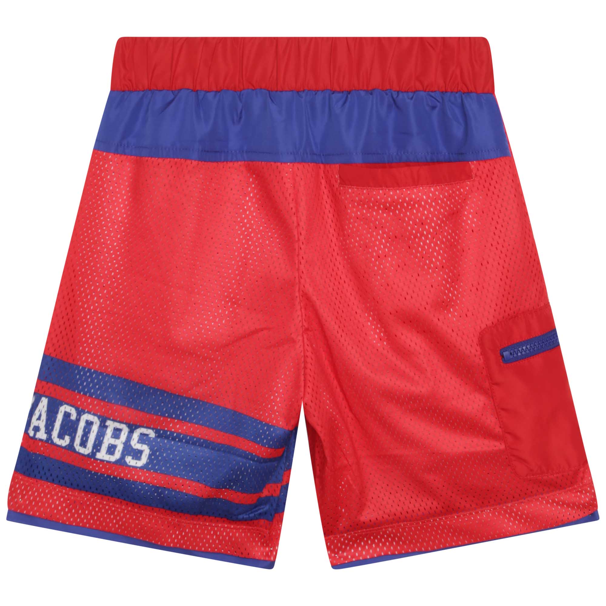 Bermuda de jogging bicolore en maille - New Red