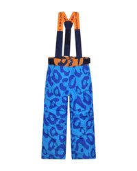 Pantalon de ski à bretelles - Bleu email