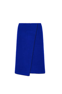 Jupe Martin en laine - Bleu