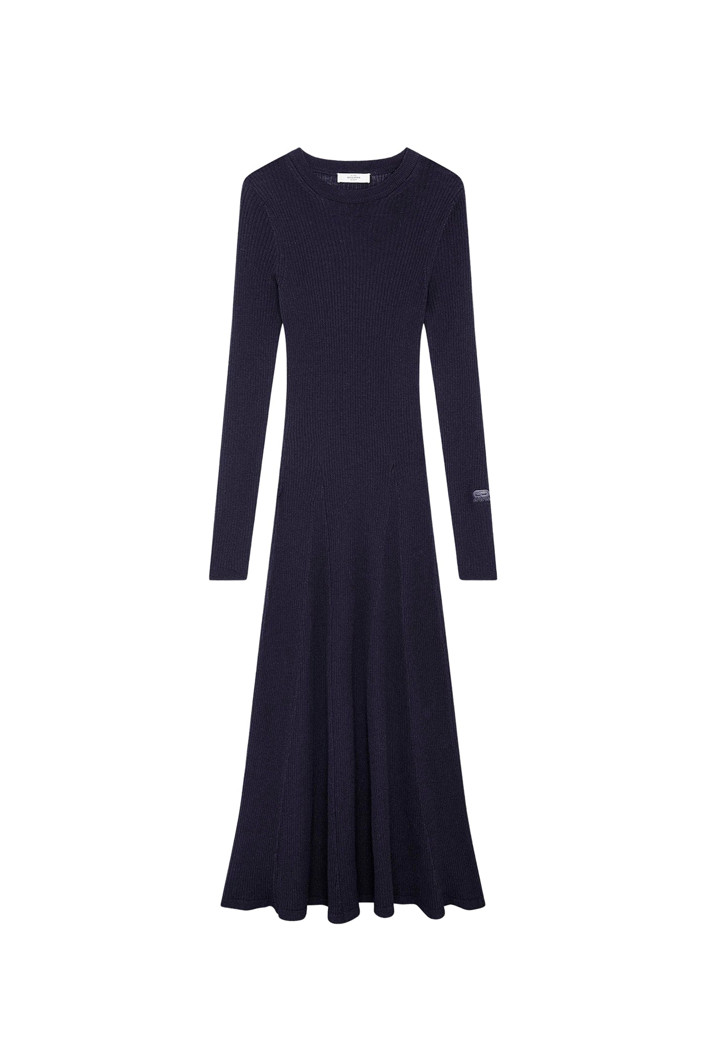 Robe longue Mickie en laine - Navy