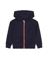 Cardigan de jogging à capuche en éponge - Dark blue