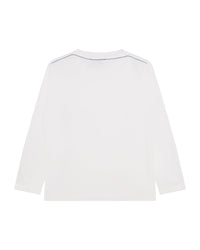 T-shirt à manches longues en coton - Blanc