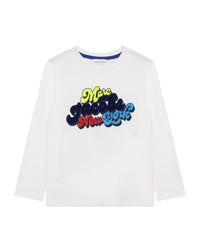Long-sleeved cotton T-shirt - White