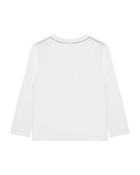 T-shirt à manches longues en coton - Blanc