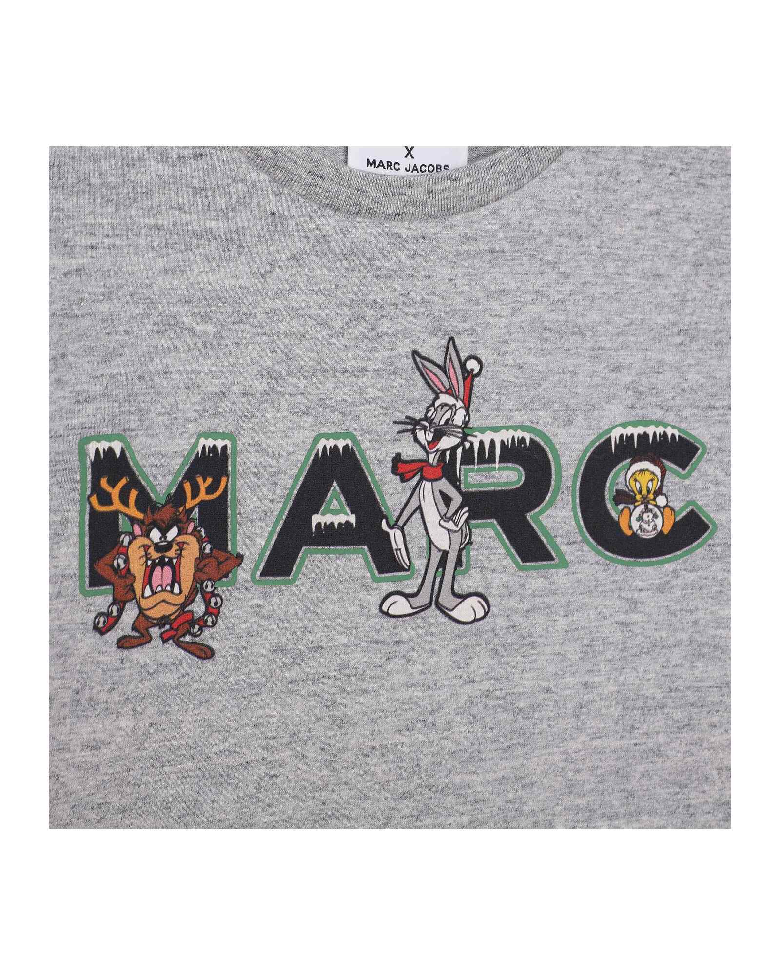 T-shirt manches longues en coton - Gris Chiné