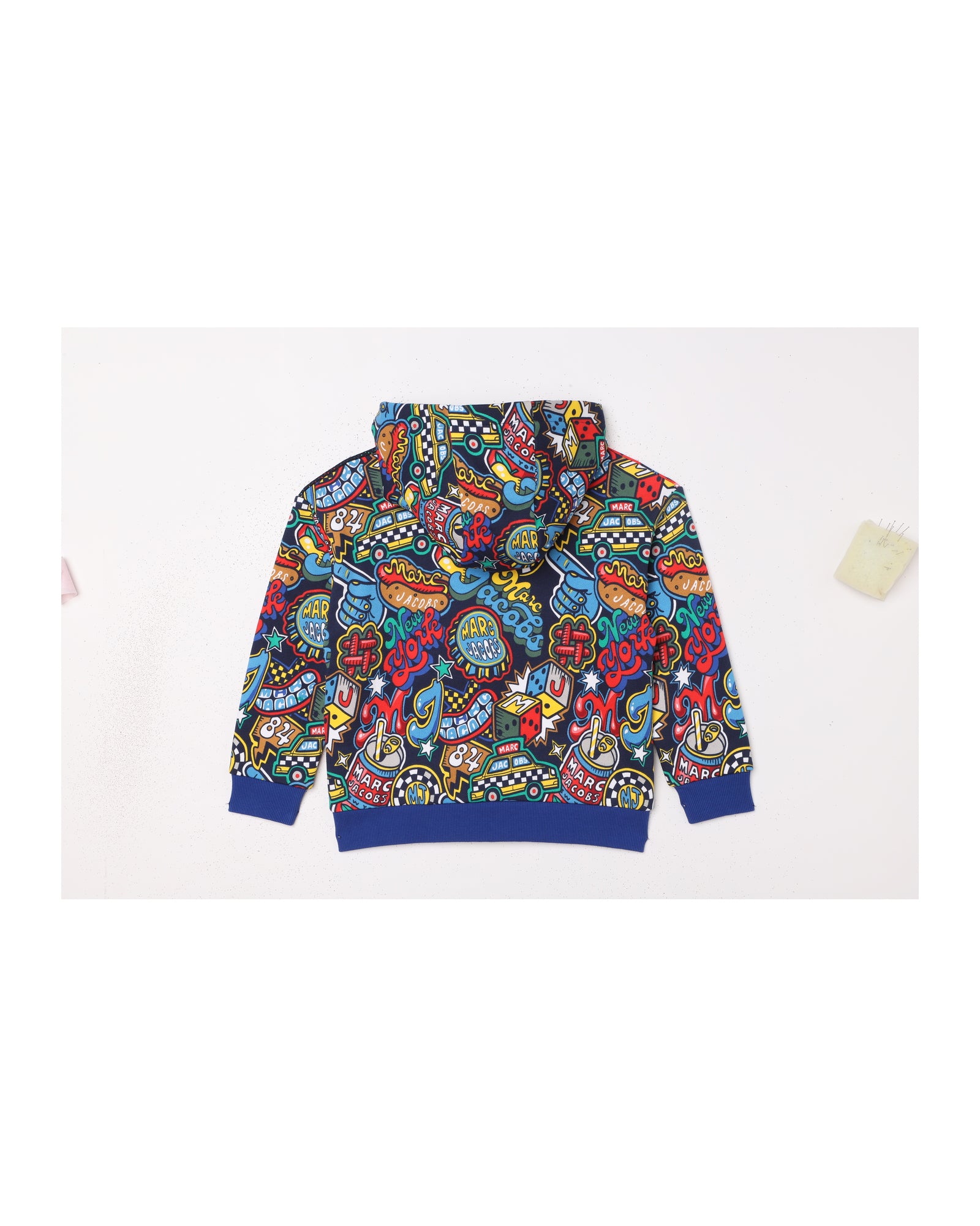 Cardigan à capuche en coton - Blue Indigo