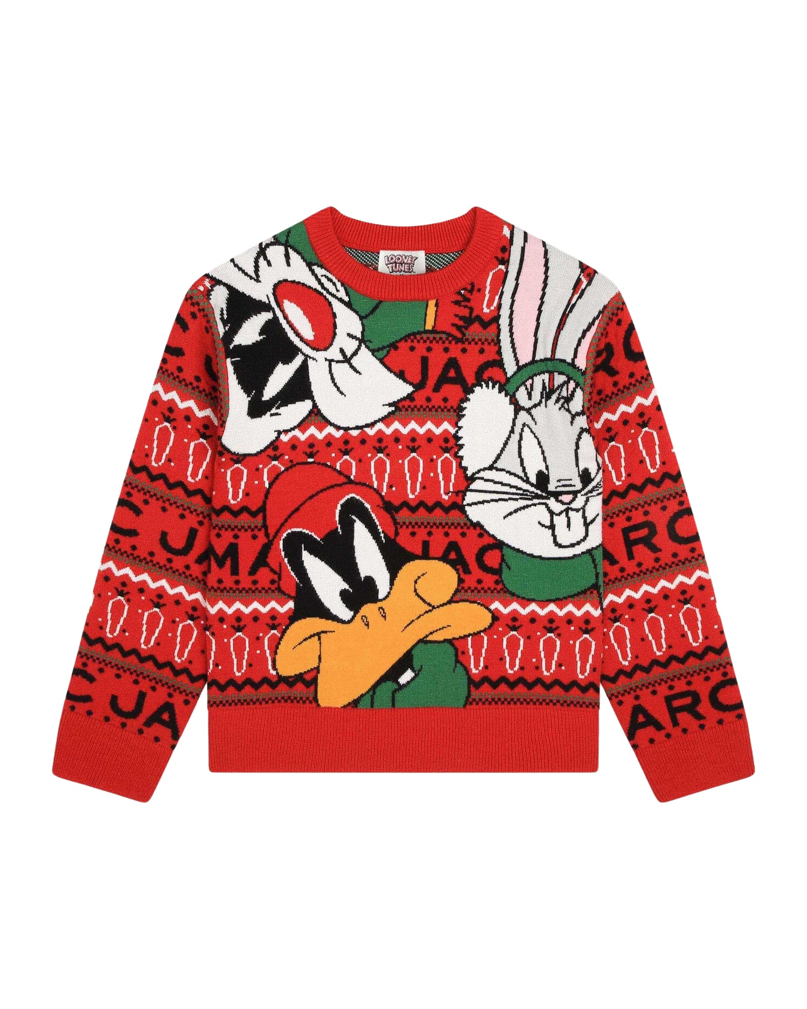 Looney Tunes jacquard jumper - Bright Red