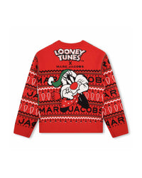 Looney Tunes jacquard jumper - Bright Red