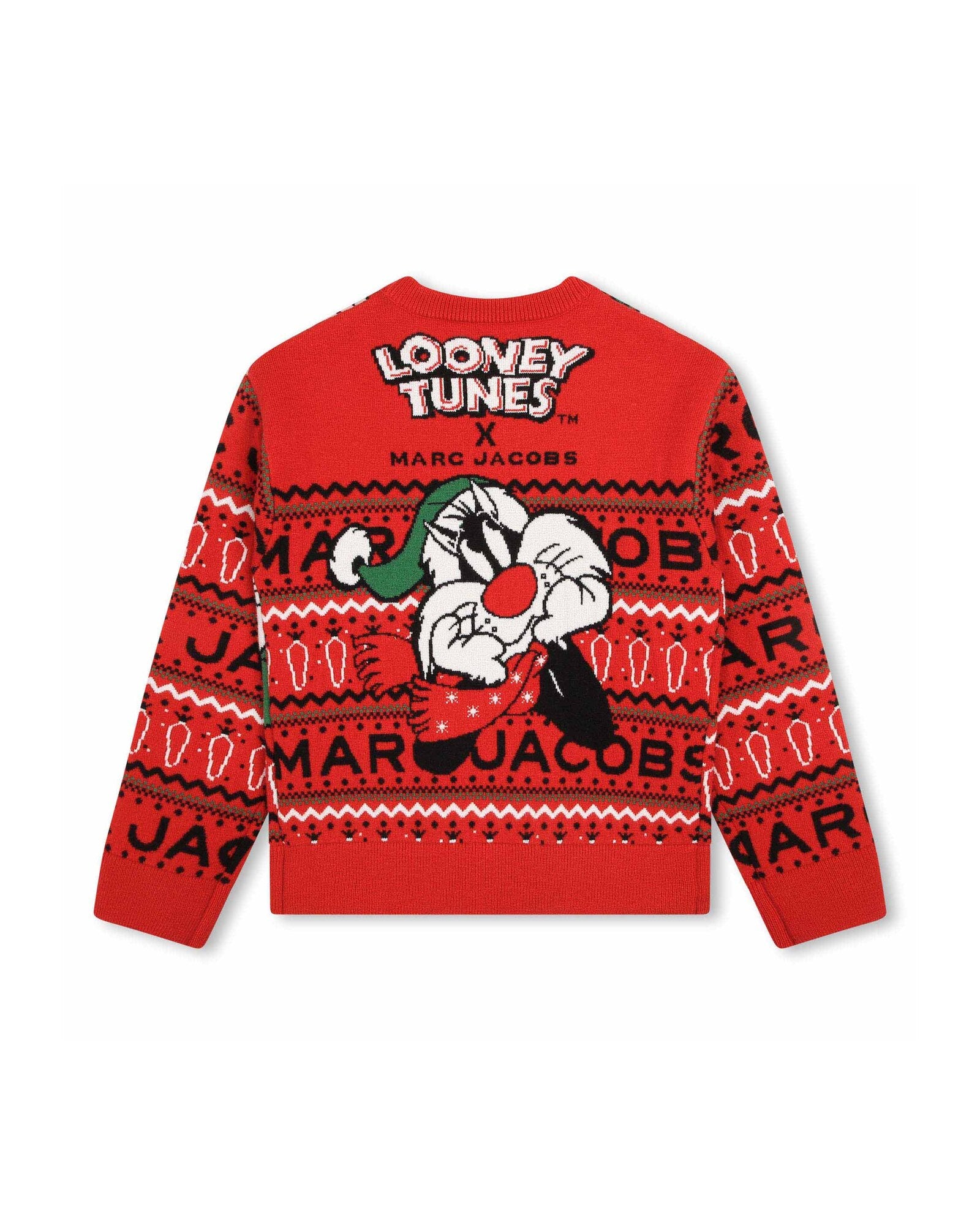 Looney Tunes jacquard jumper - Bright Red