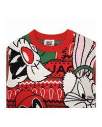 Looney Tunes jacquard jumper - Bright Red