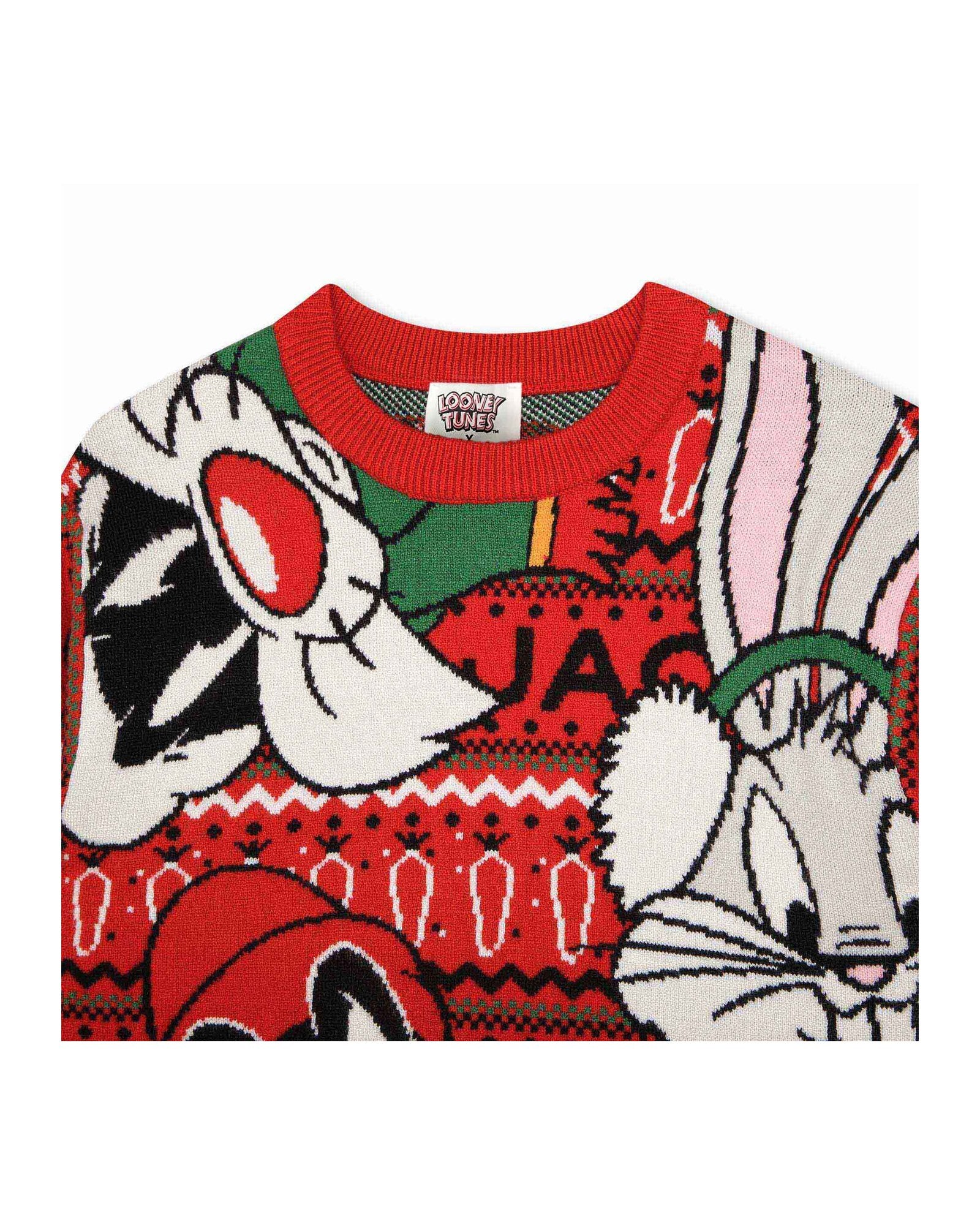 Looney Tunes jacquard jumper - Bright Red