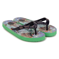 Tongs avec semelle imprimée all-over Hawaii - Bleuet