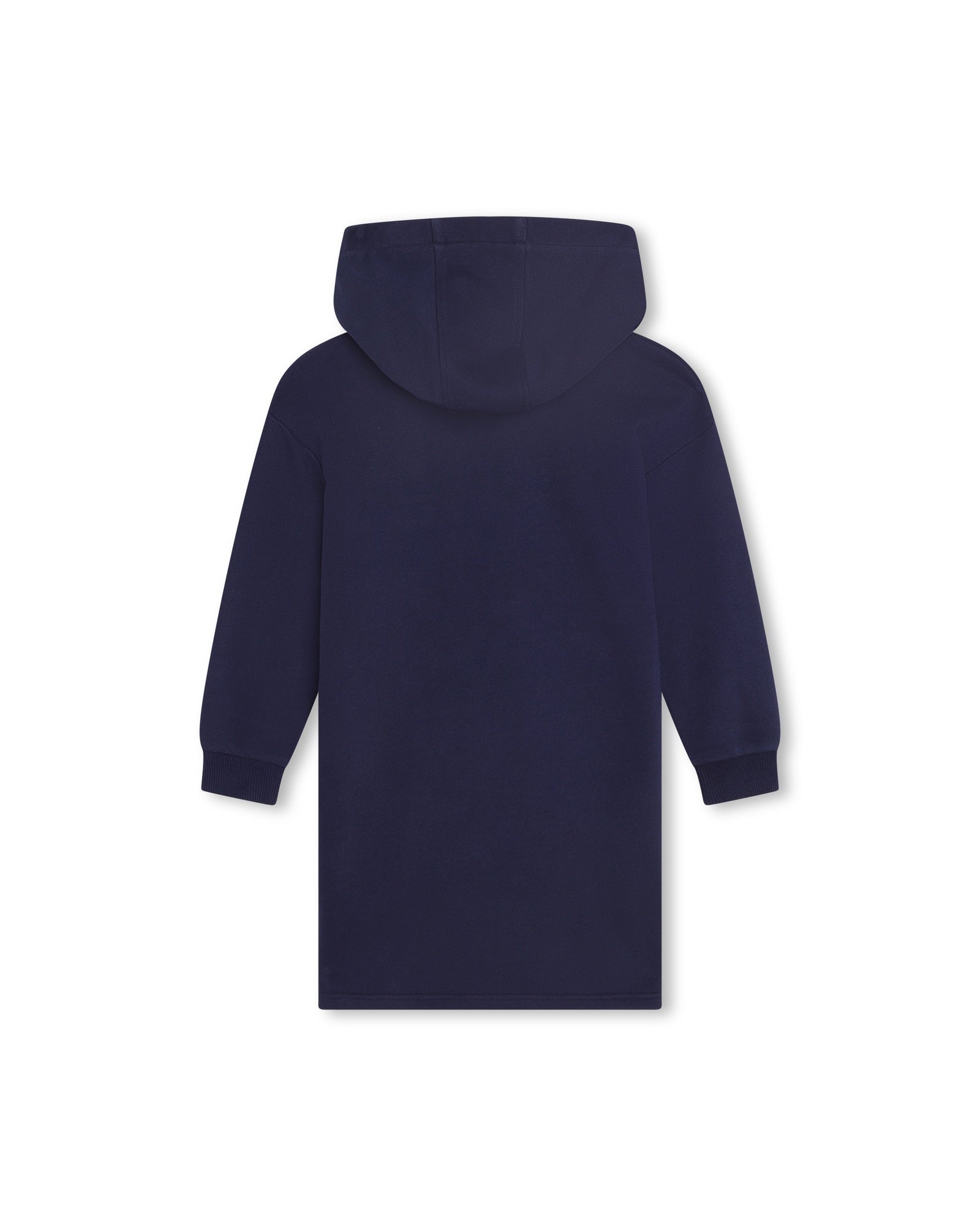 Cotton hoodie dress - Blue Indigo