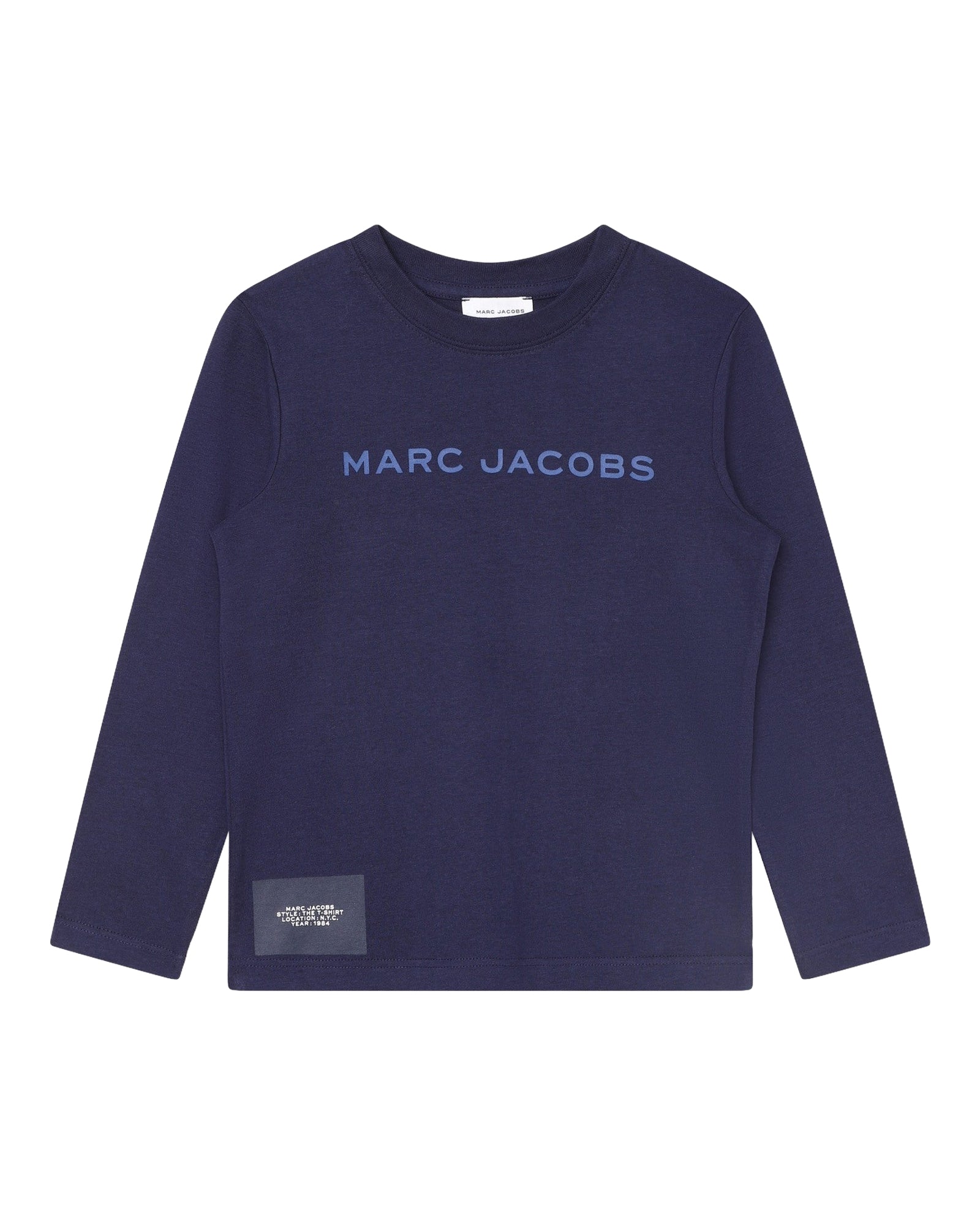 T-shirt à manches longues en coton - Blue Indigo