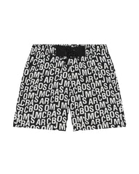Short à imprimé monogramme - Black