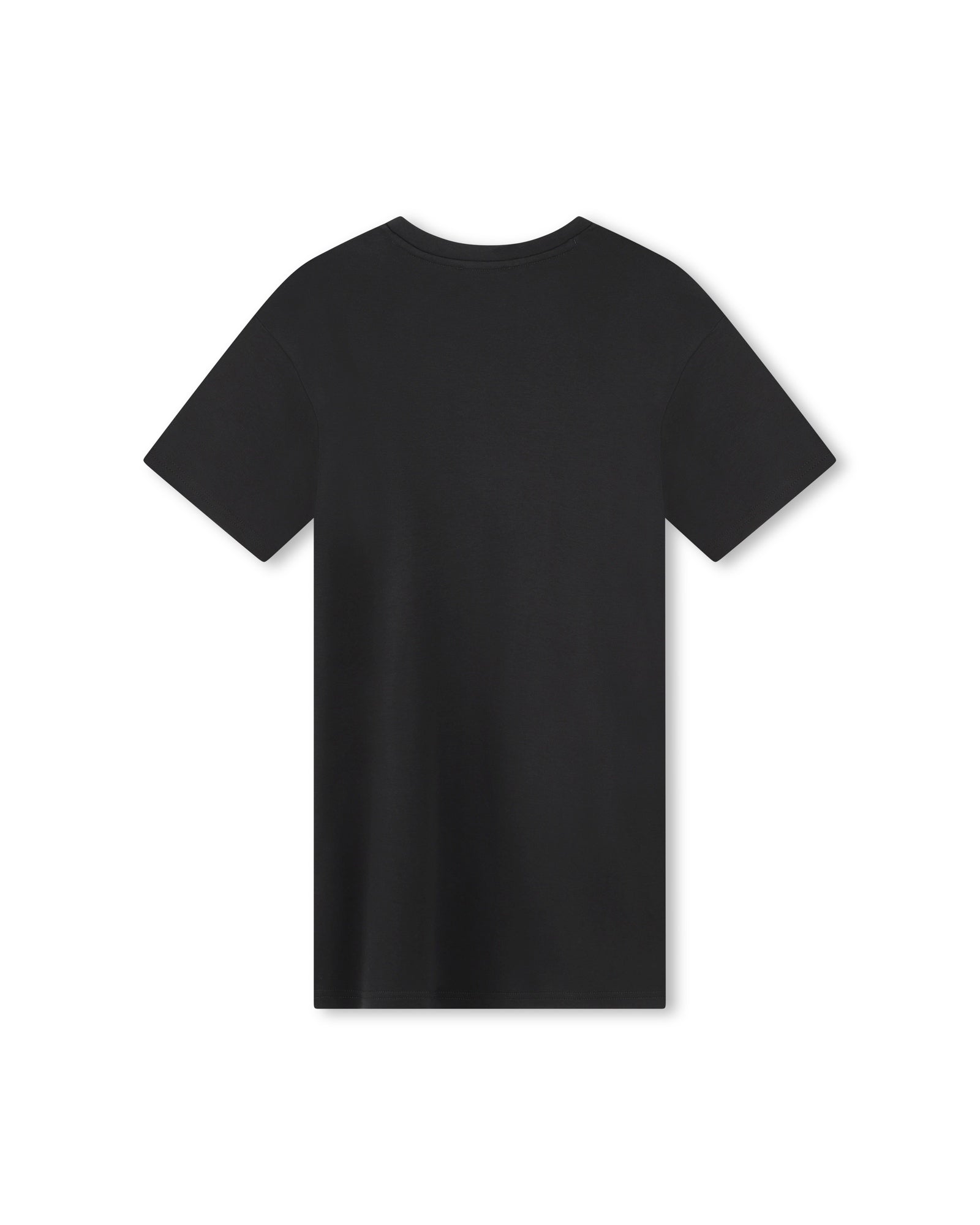 Robe à illustrations trompe l'œil en coton - Black
