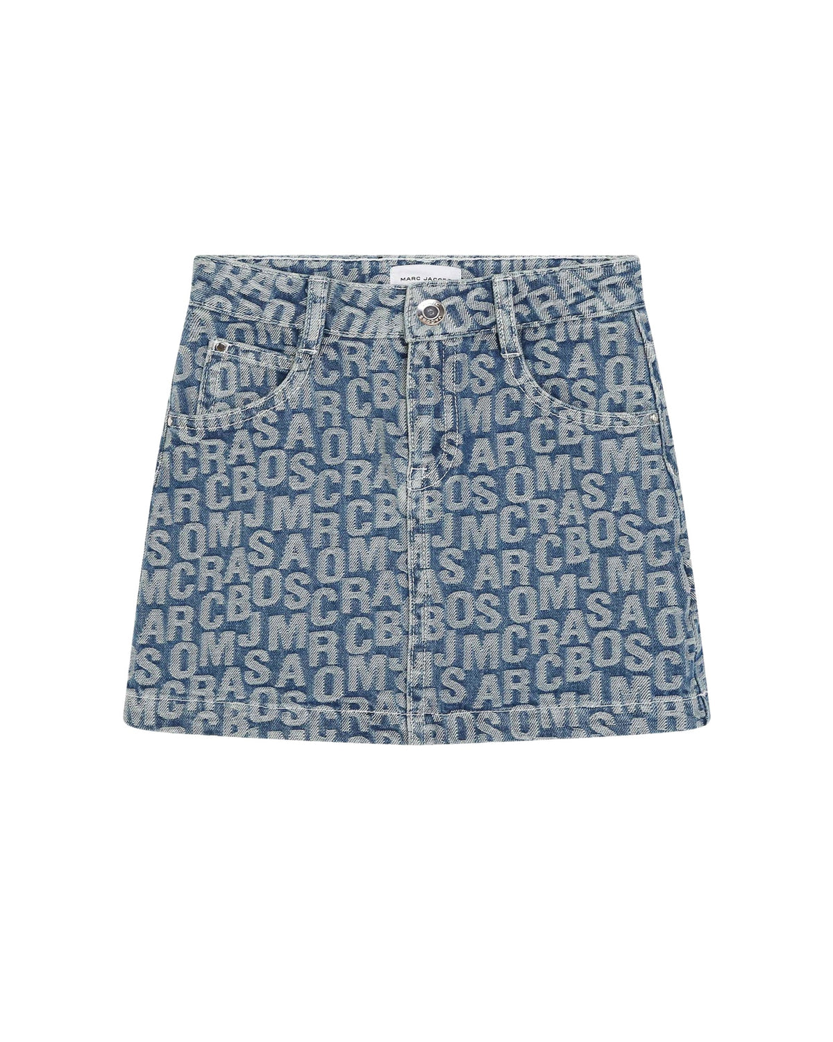 Jupe jacquard en denim - Denim Blue