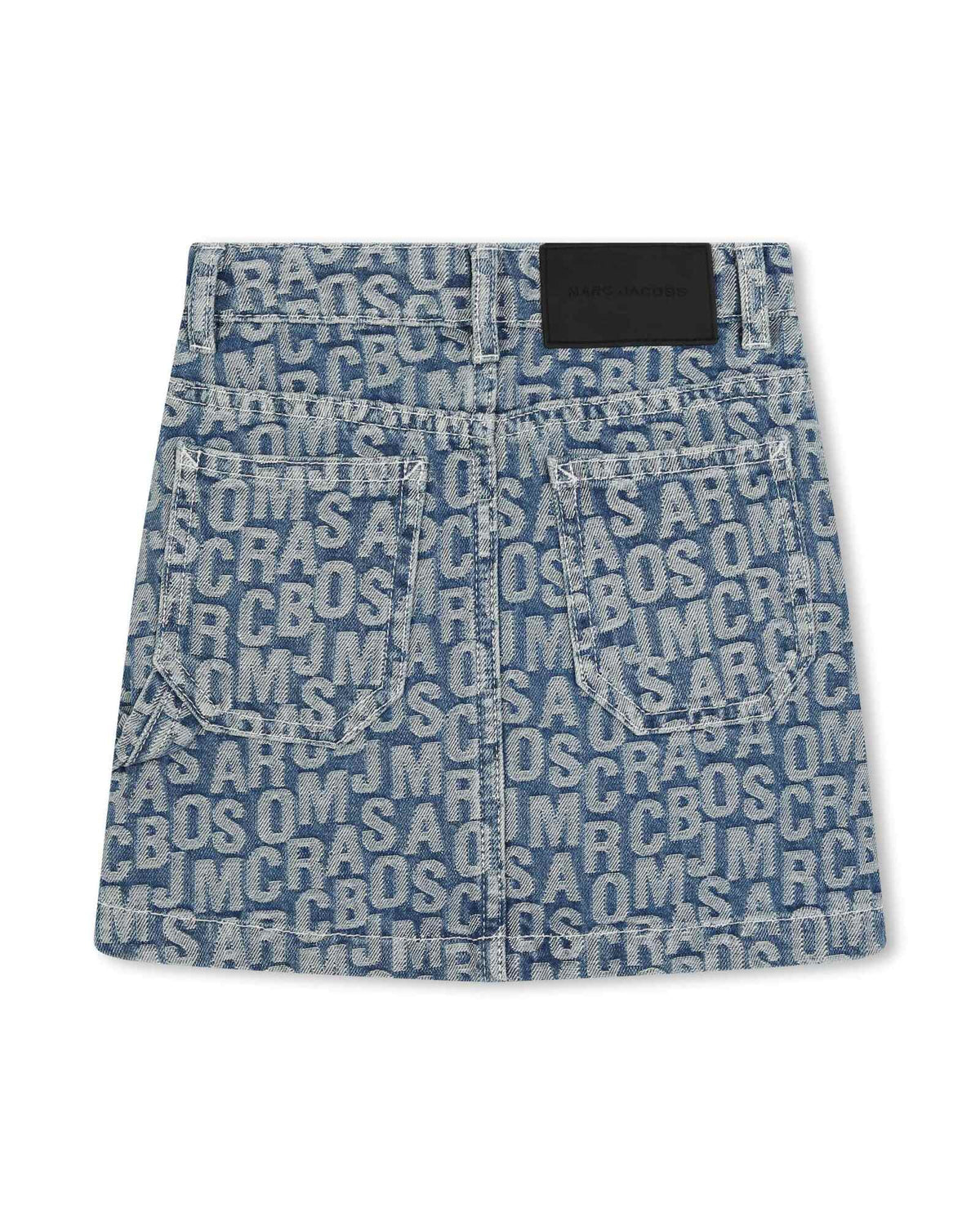 Jupe jacquard en denim - Denim Blue