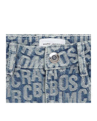 Jupe jacquard en denim - Denim Blue