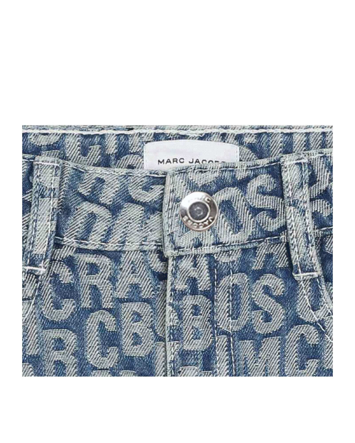 Jupe jacquard en denim - Denim Blue