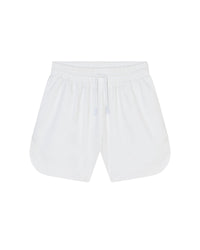Short à impirmé monogramme - Blanc