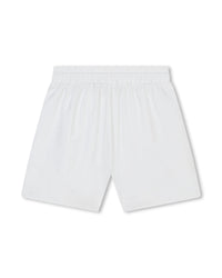 Short à impirmé monogramme - Blanc
