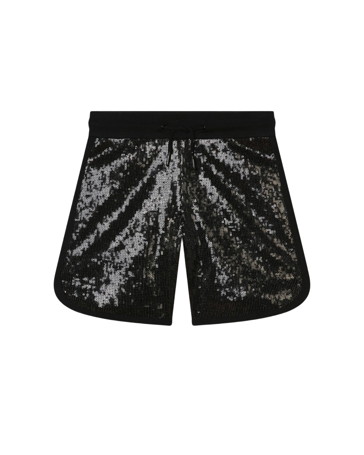 Bermuda en maille à sequins - Black