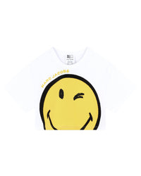 T-shirt court en coton - Blanc