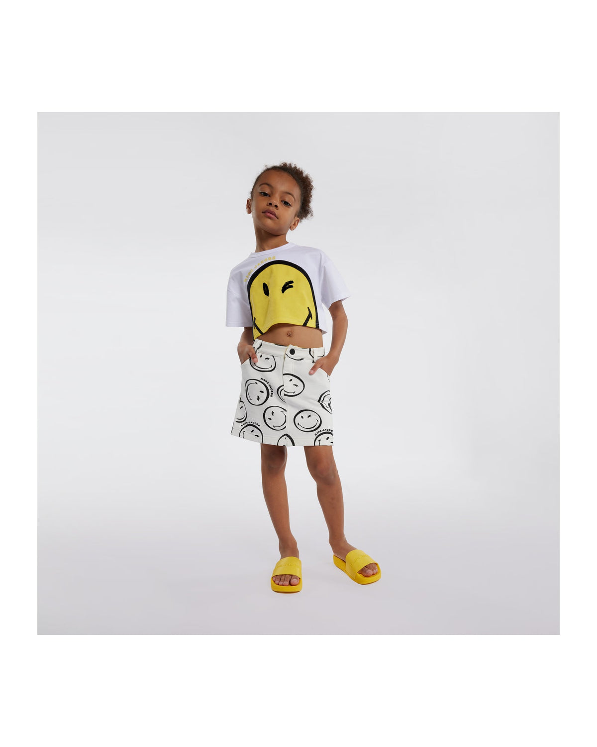 T-shirt court en coton - Blanc
