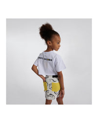 T-shirt court en coton - Blanc