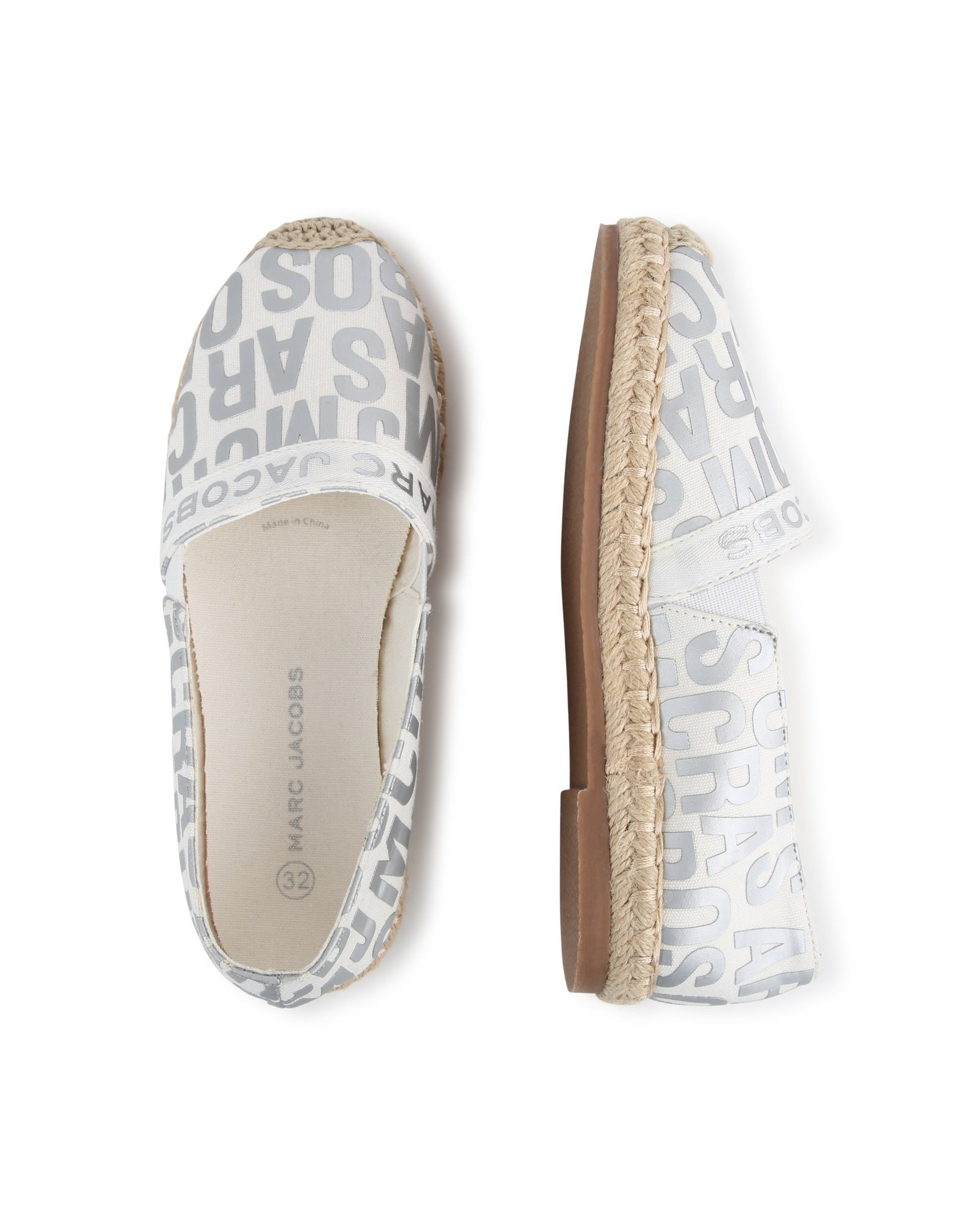 Espadrilles à imprimé monogramme - Ivoire Past