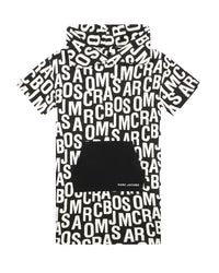 Robe à capuche imprimé - Black