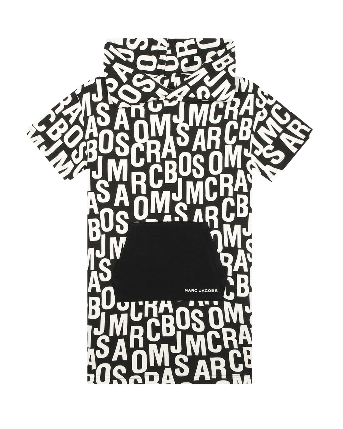 Robe à capuche imprimé - Black