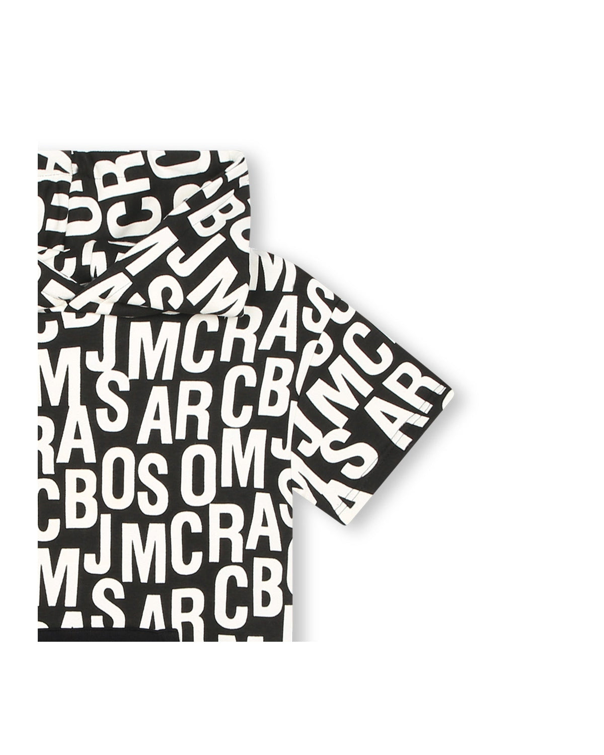 Robe à capuche imprimé - Black