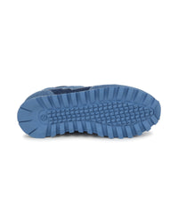 Denim lace-up trainers - Denim Blue