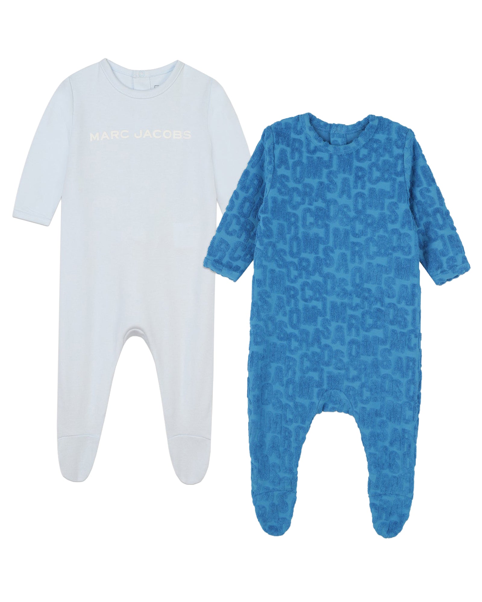 Lot de 2 pyjamas avec ouverture pressionnée au dos - Bright Blue