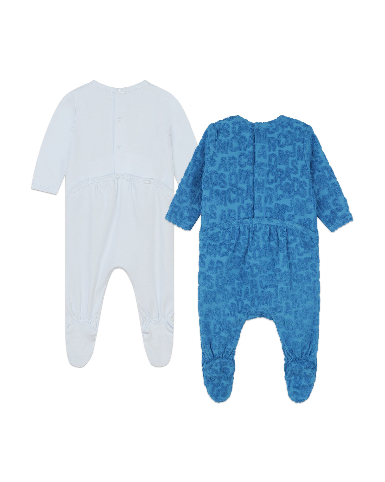 Lot de 2 pyjamas avec ouverture pressionnée au dos - Bright Blue