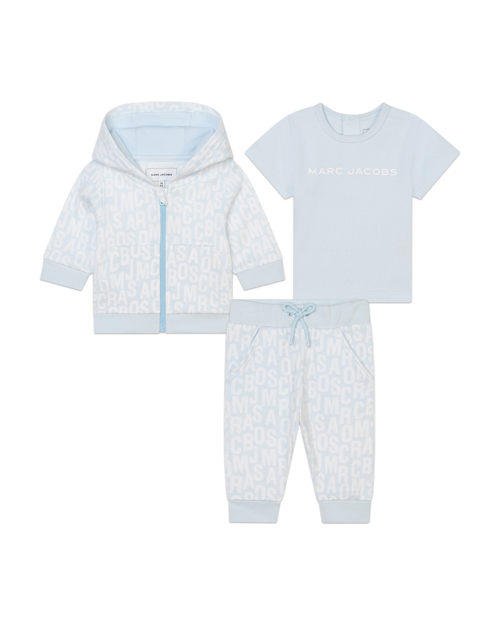 Ensemble jogging en interlock - Bleu Glacier