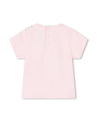 Ensemble t-shirt et short - Rose Blanc