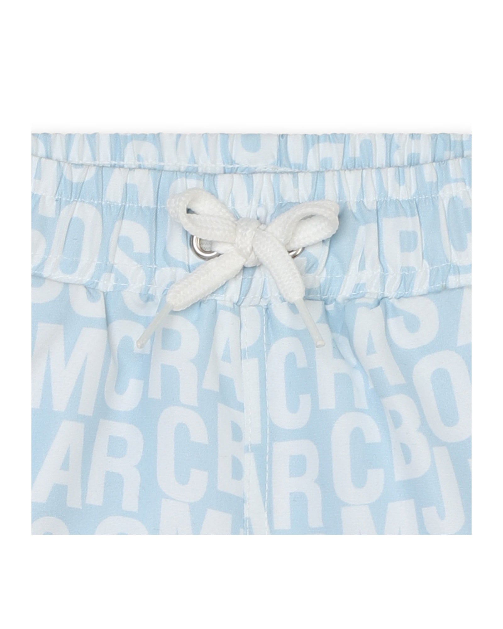 Monogram print swimming costume - Glacier blue