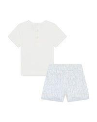 Ensemble t-shirt et d'un short - Bleu Glacier