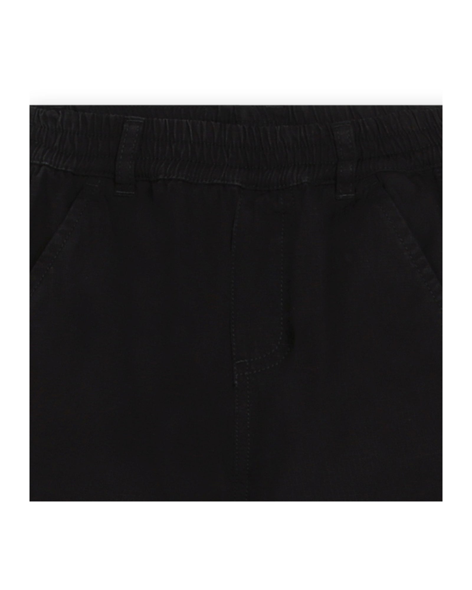 Pantalon multipoches en toile ripstop - Black