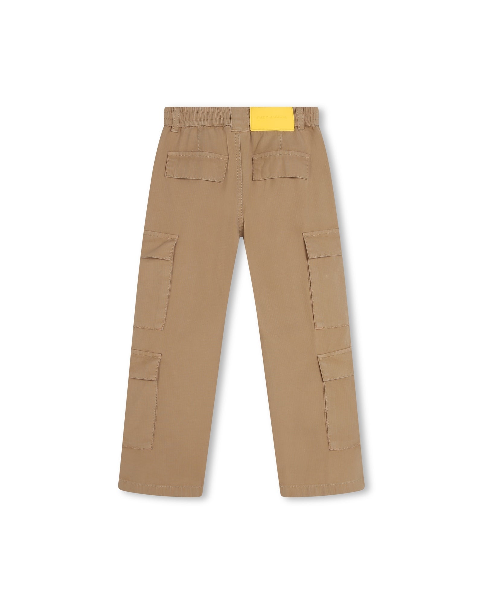 Pantalon multipoches en toile - Beige Foncé